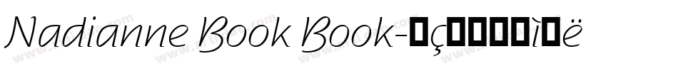 Nadianne Book Book字体转换